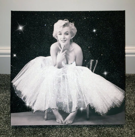 Marilyn Monroe "Ballerina" Glitter Canvas